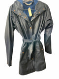 Helly Hansen Navy Belted Rain Jacket Size Small