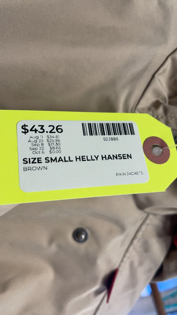 Helly Hansen Women's Trench Rain Jacket - Tan - Small