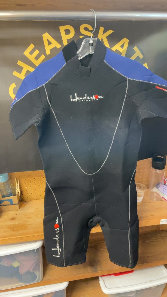 Henderson 3mm Shorty Wetsuit - Black/Blue - Size Large