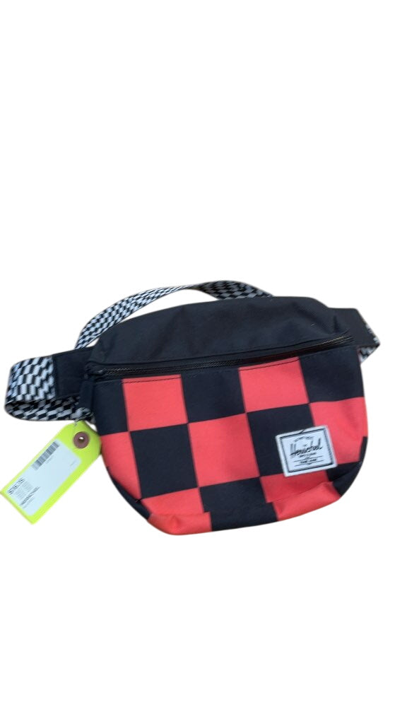 Herschel Black and Red Checkered Fanny Pack