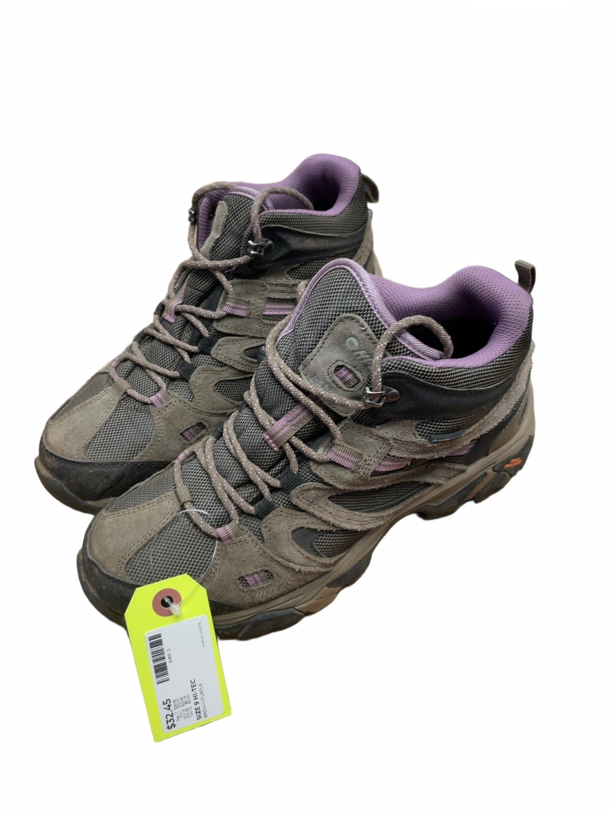 Hi-Tec Hiking Boots Size 9 Brown/Purple
