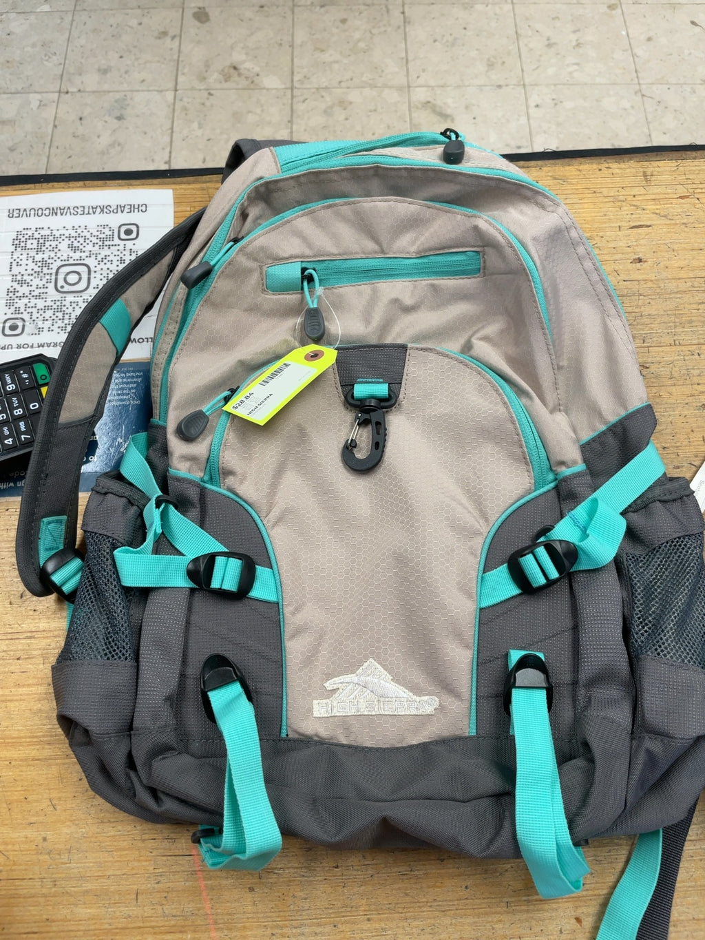High Sierra Suspension Strap System Backpack - Grey/Blue