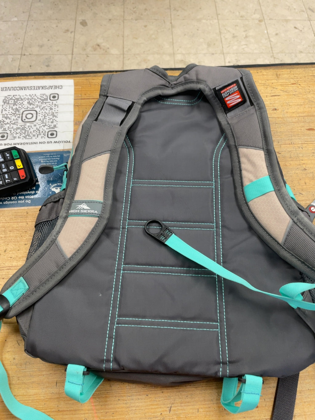 High Sierra Suspension Strap System Backpack - Grey/Blue