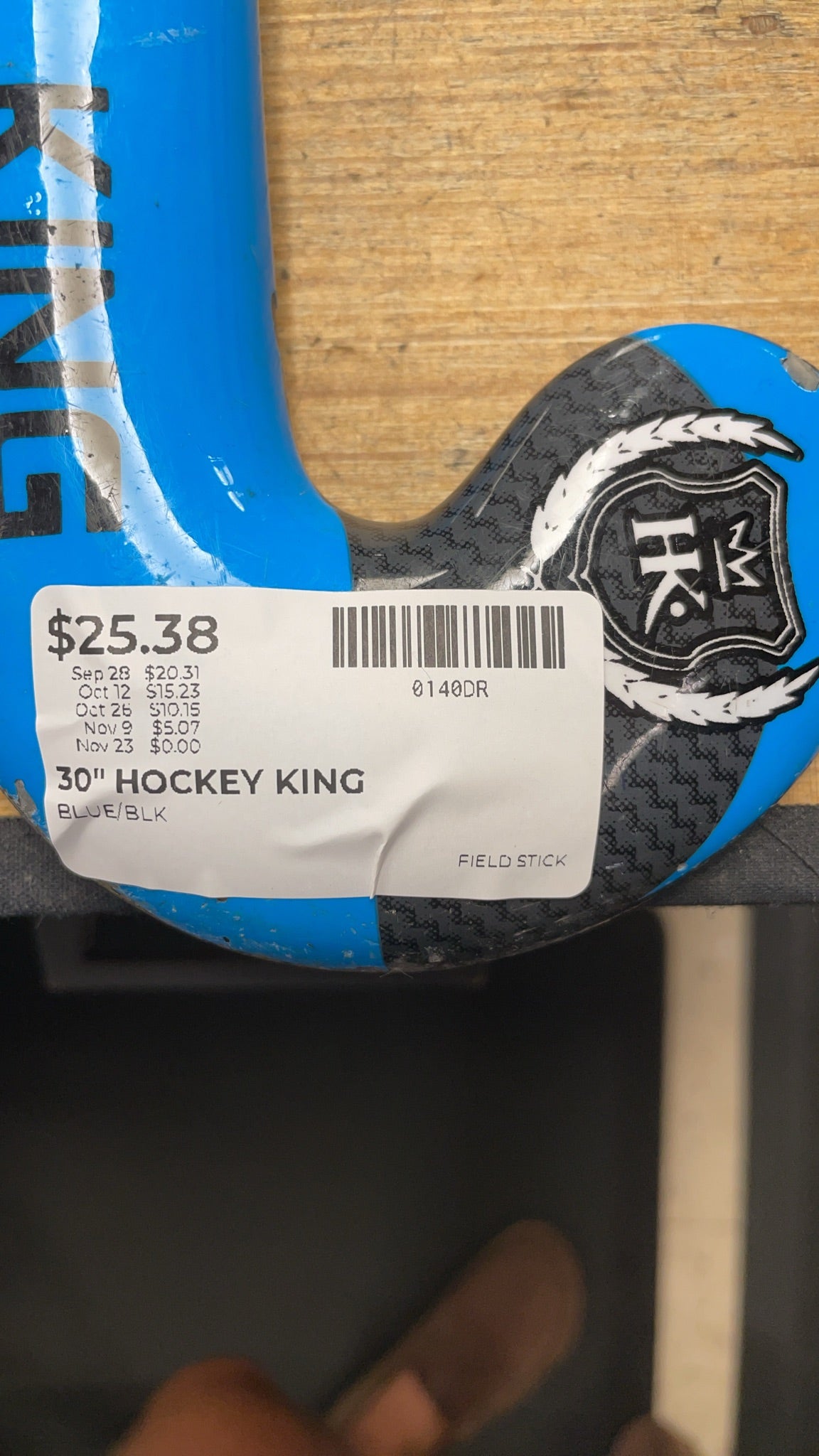 Hockey King Field Stick 30" Blue/Black