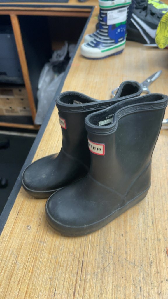 Hunter Kids' Rain Boots - Black, Size 4C