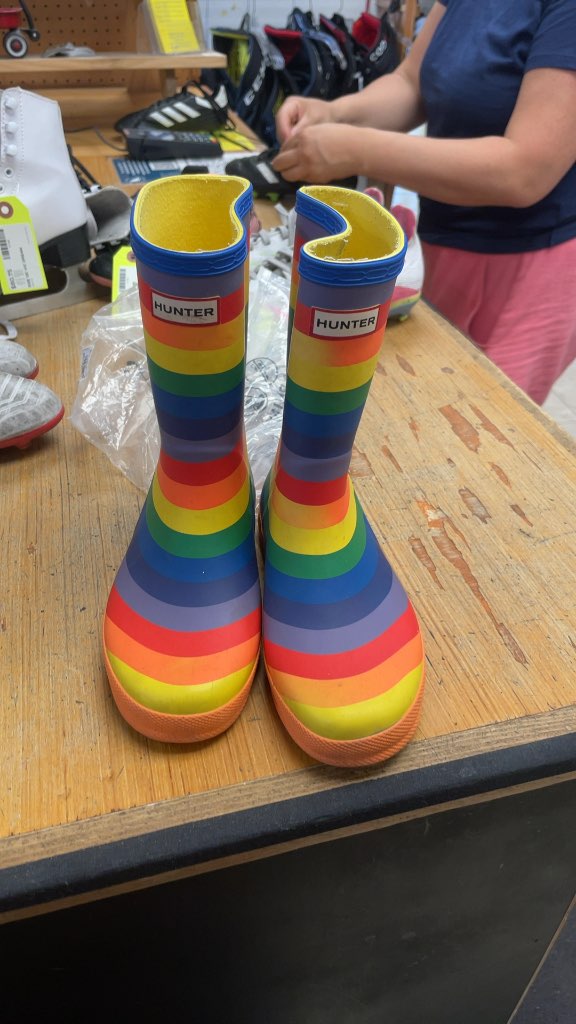 Hunter Rainbow Rain Boots - Size 2