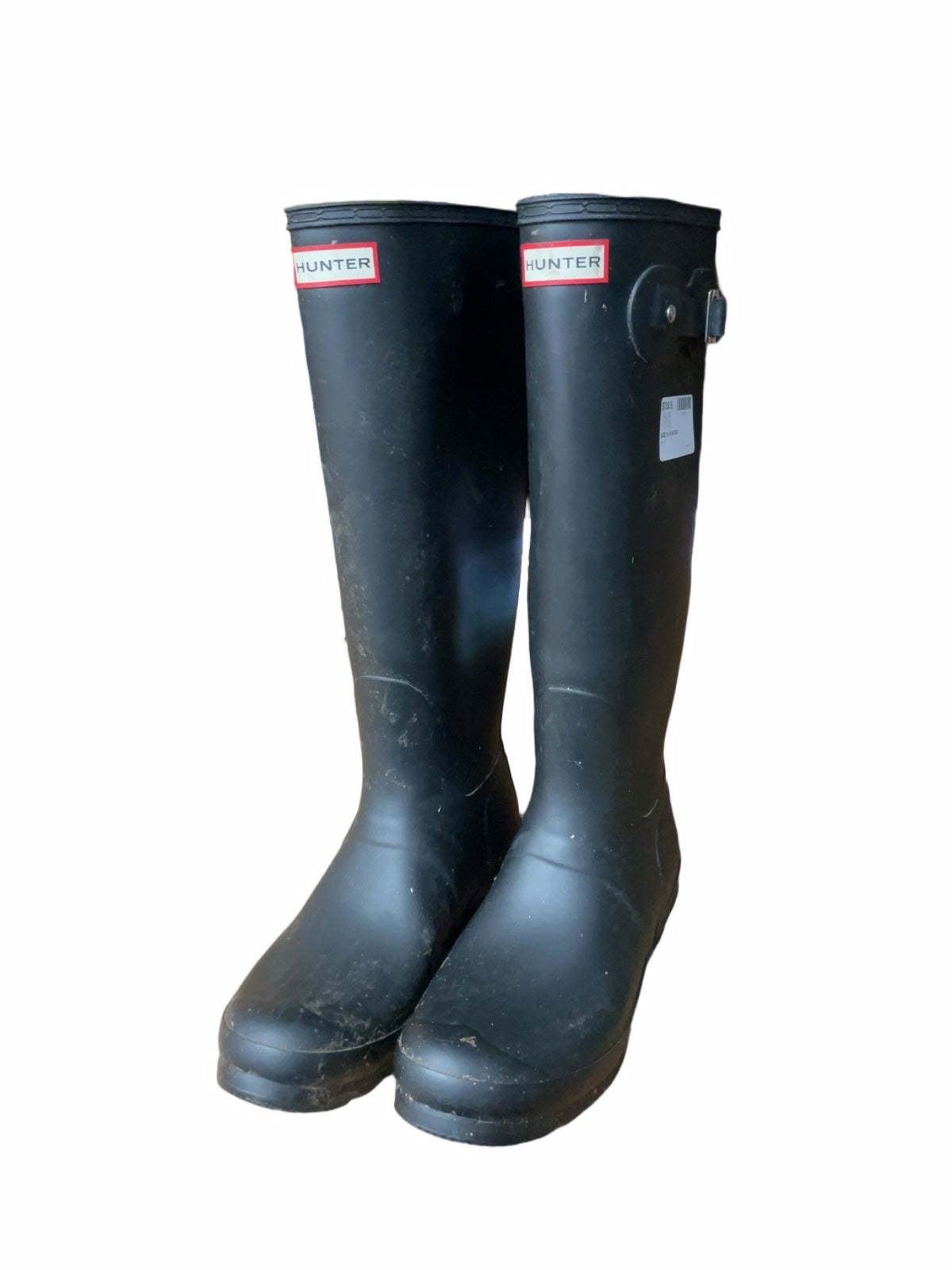 Hunter Tall Rain Boots Size 10 Black