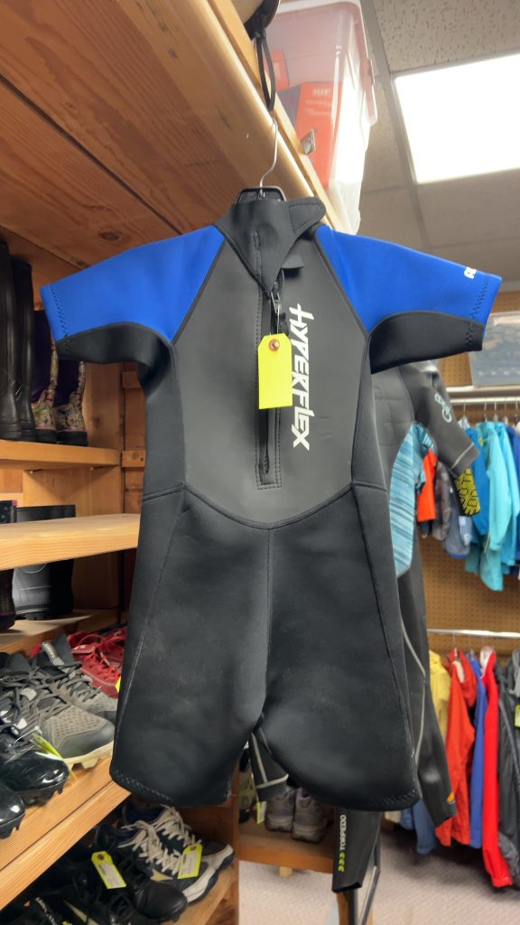 Hyperflex Junior 8 Access 2mm Shorty Wetsuit - Black/Blue