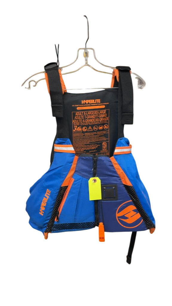 Hyperlite Adult XL/XXL Life Jacket Blue/Orange