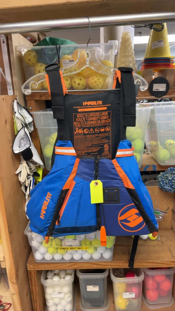 Hyperlite Adult XL/XXL Life Jacket Blue/Orange