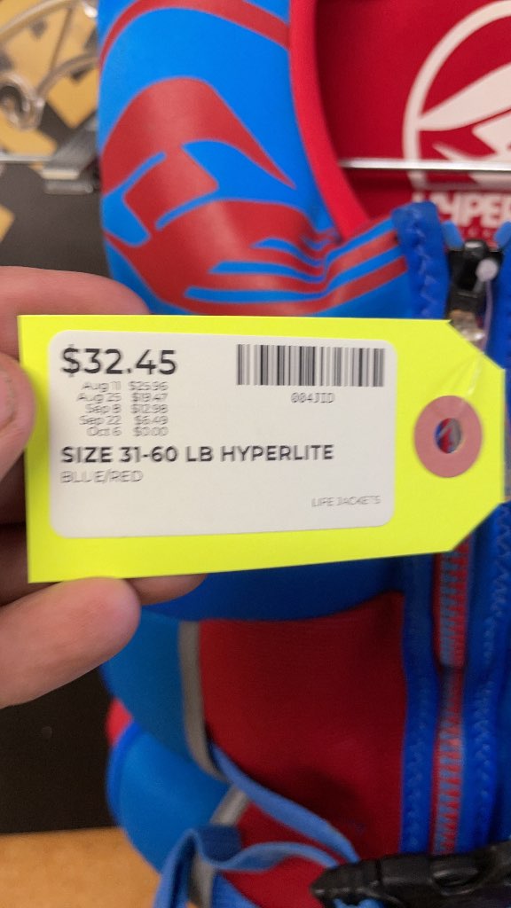 Hyperlite Child Life Jacket (31-60 lbs)