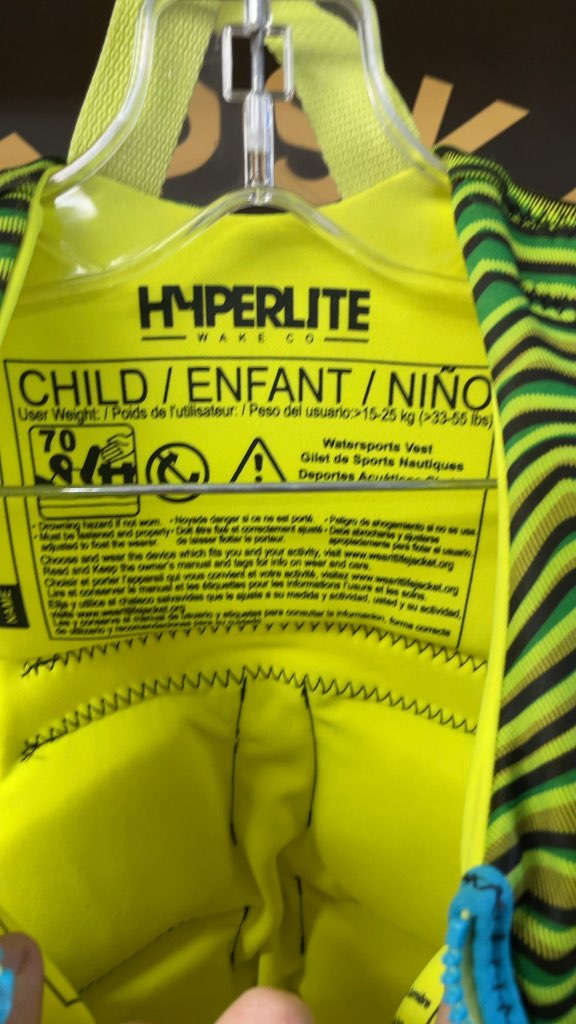 Hyperlite Child Life Jacket (33-55 lbs)