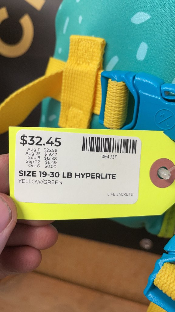 Hyperlite Infant Life Jacket 19-30 LB