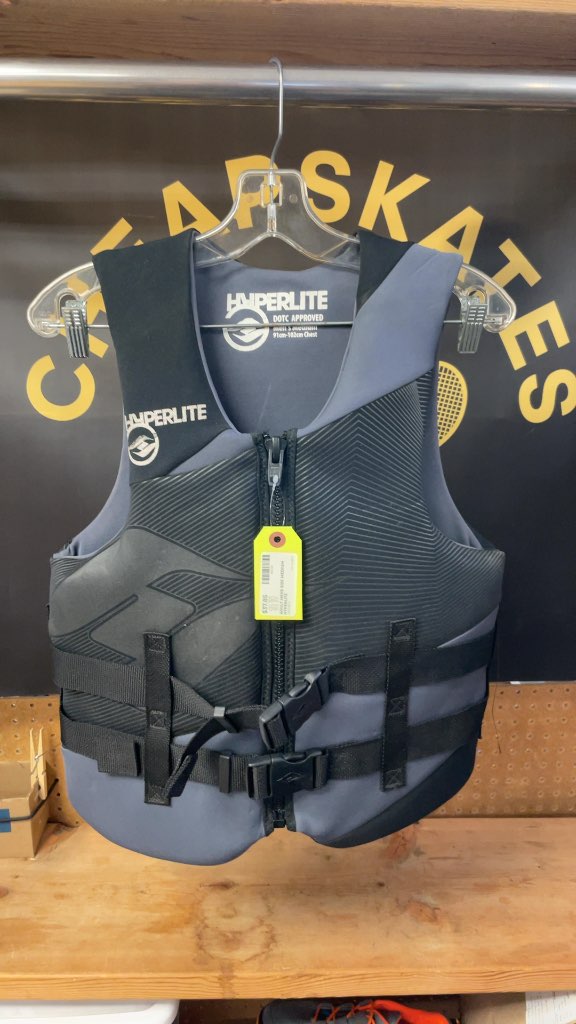 Hyperlite Men's Medium Life Jacket - Grey/Black