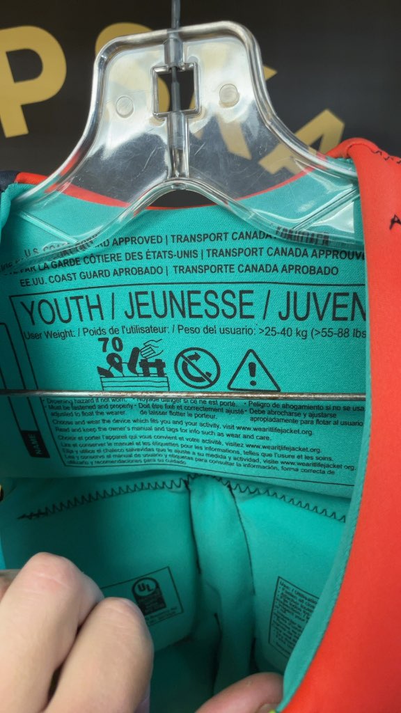 Hyperlite Youth Life Jacket (55-88 lbs)