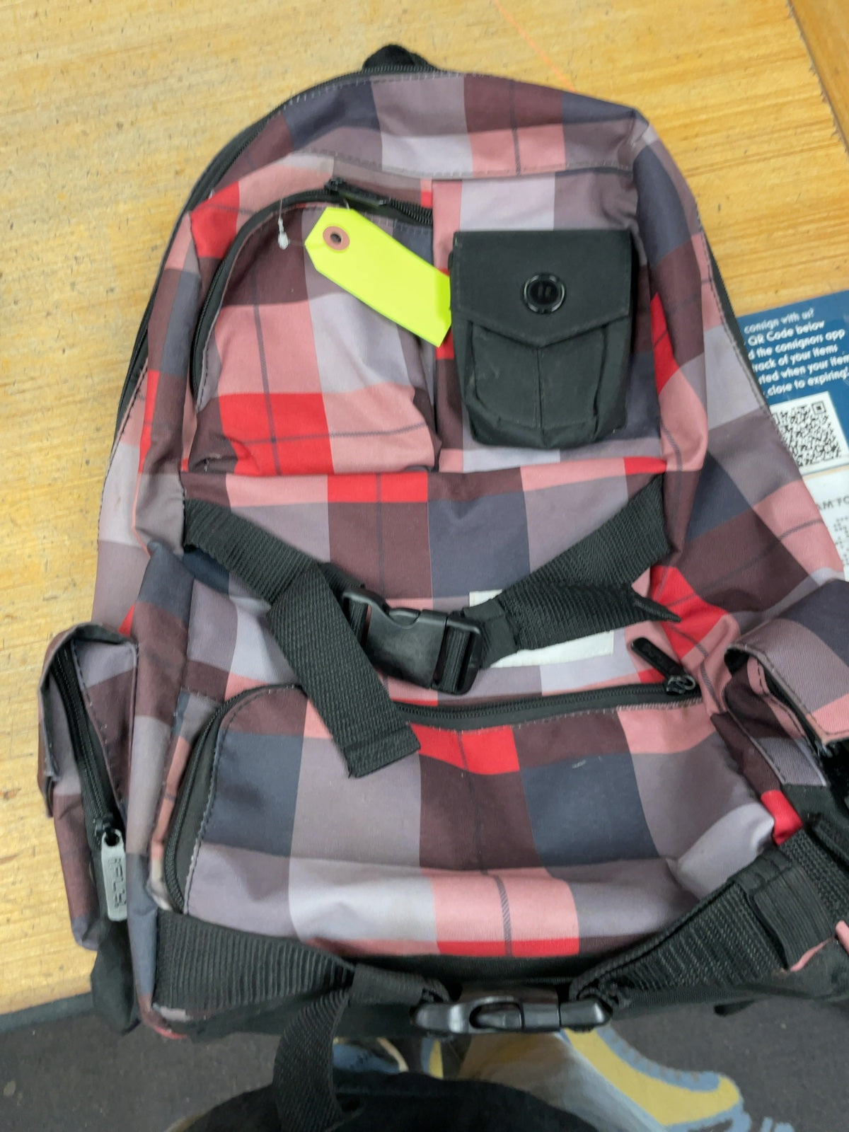 iFly Red Plaid Backpack