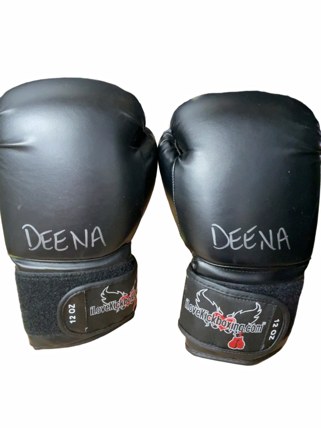 iLoveKickboxing.com Boxing Gloves 12 OZ Black