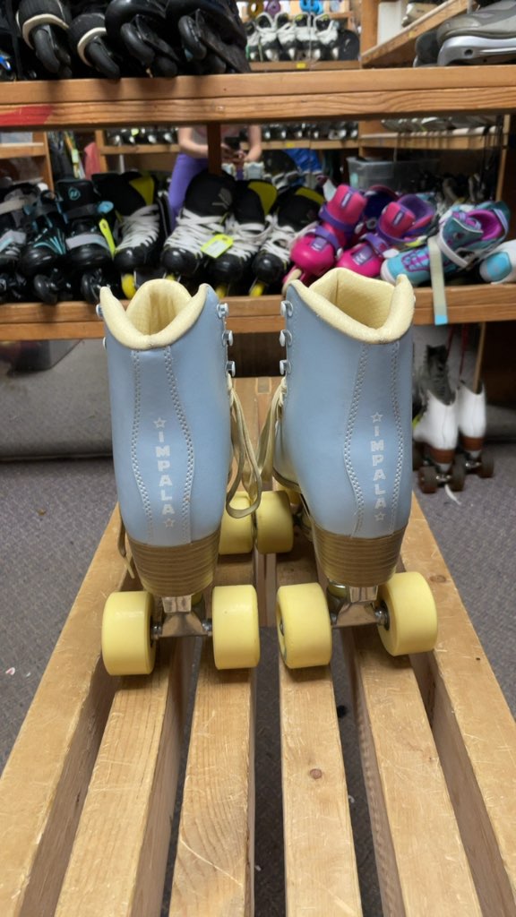 Impala Quad Roller Skates - Size 7 - Blue/Yellow