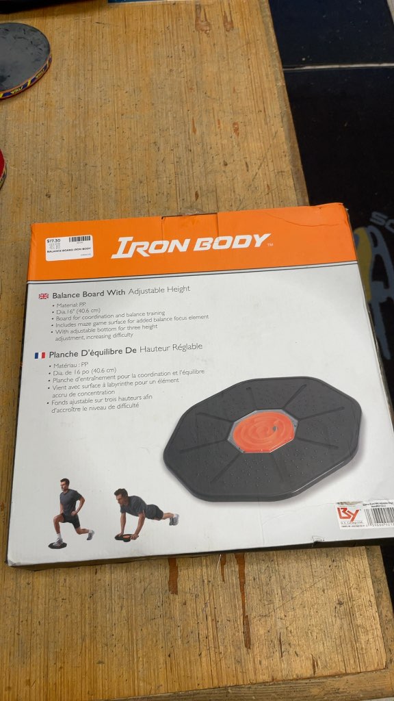 Iron Body Balance Board with Adjustable Height