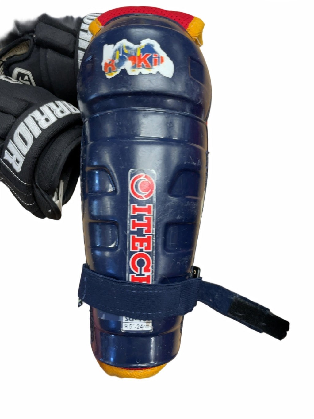 ITECH Hockey Shin Pads 9.5" Navy
