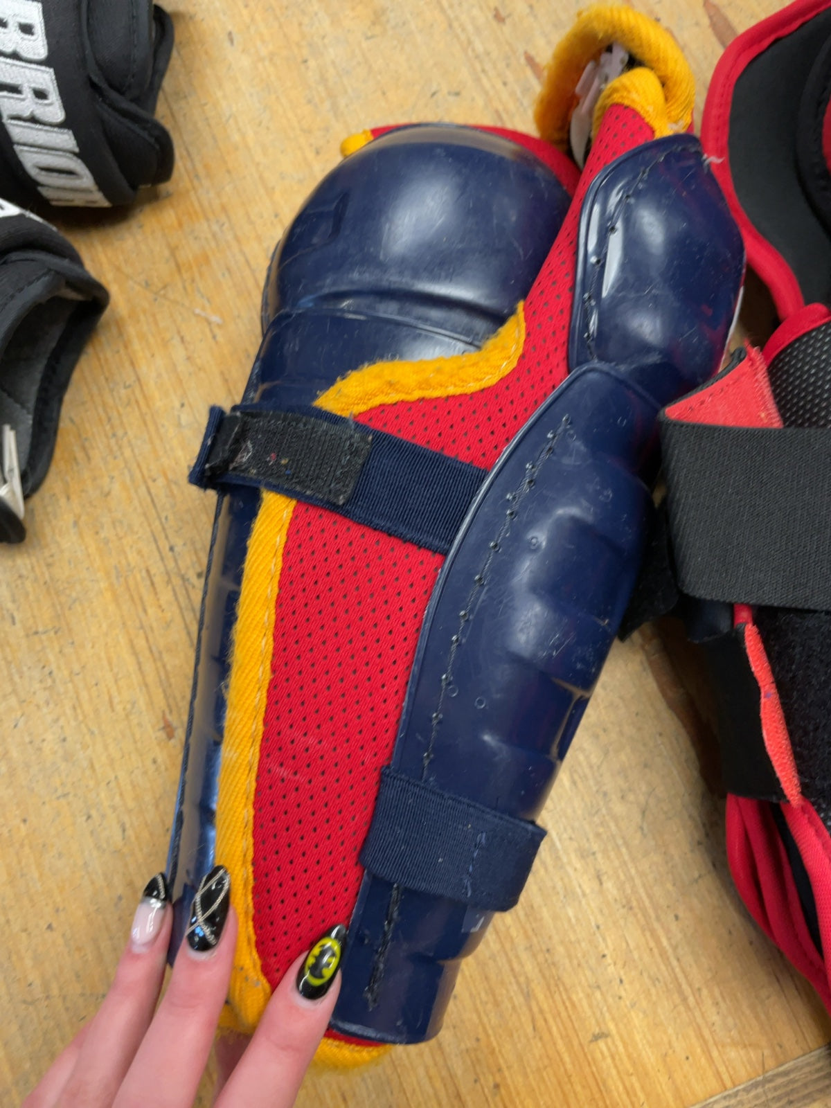 ITECH Hockey Shin Pads 9.5" Navy
