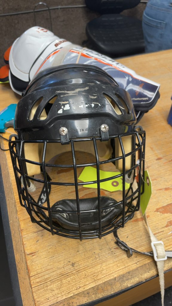 Itech Skating Helmet with Cage - Black - 51-55cm