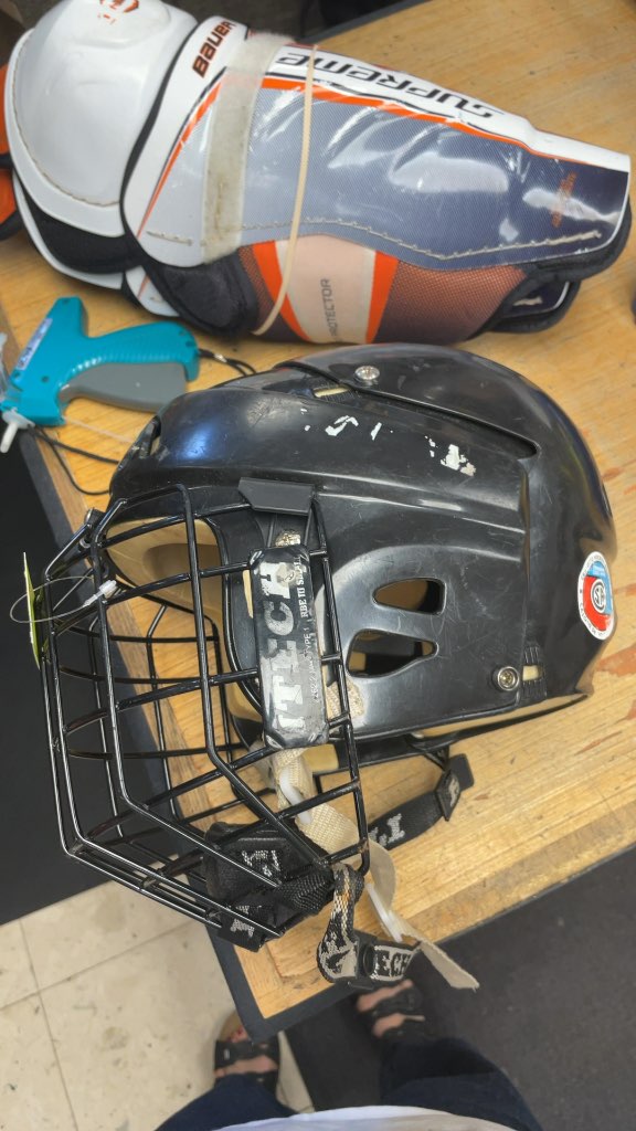 Itech Skating Helmet with Cage - Black - 51-55cm
