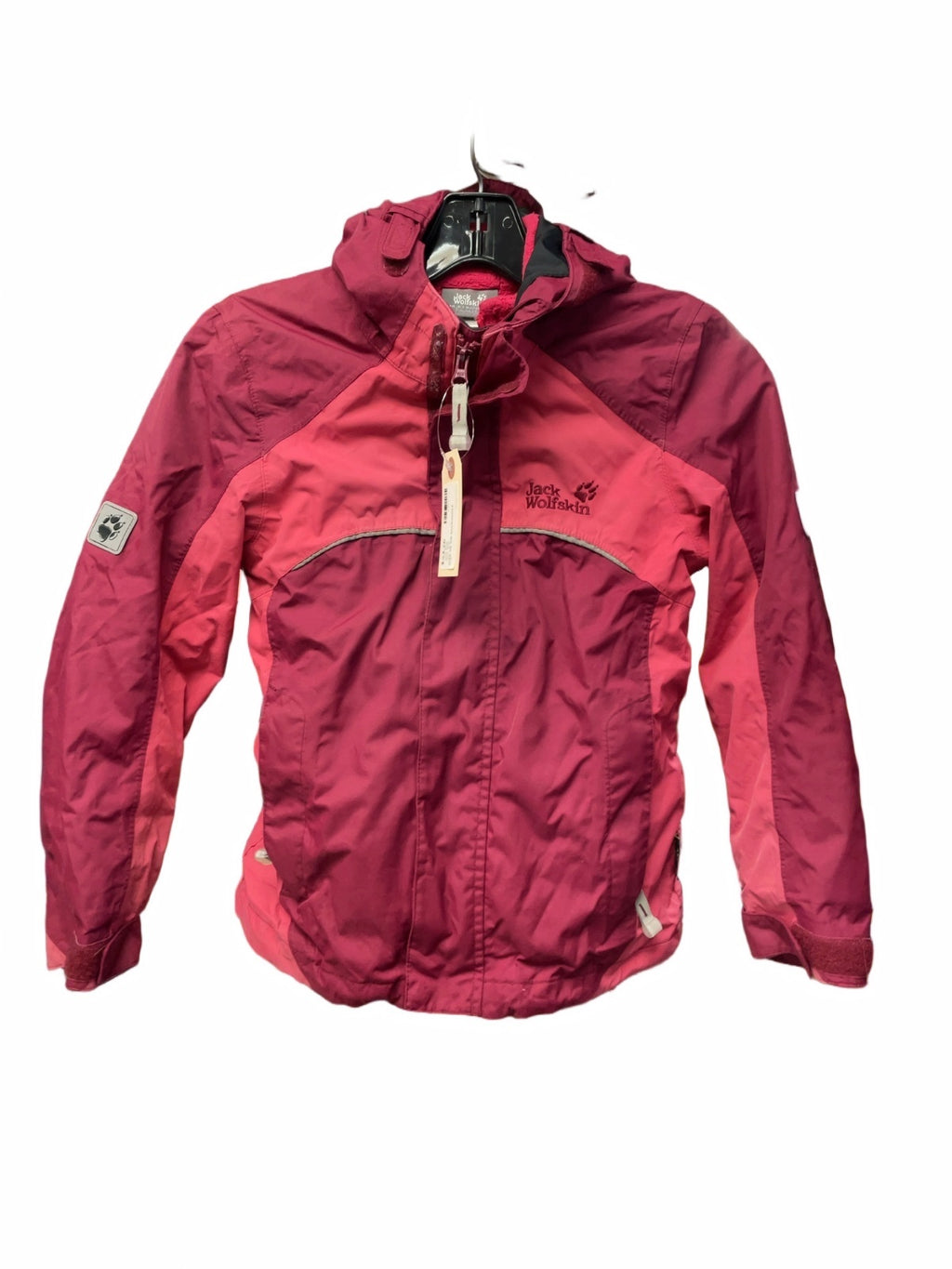 Jack Wolfskin JR 7/8 Pink Hooded Winter Jacket