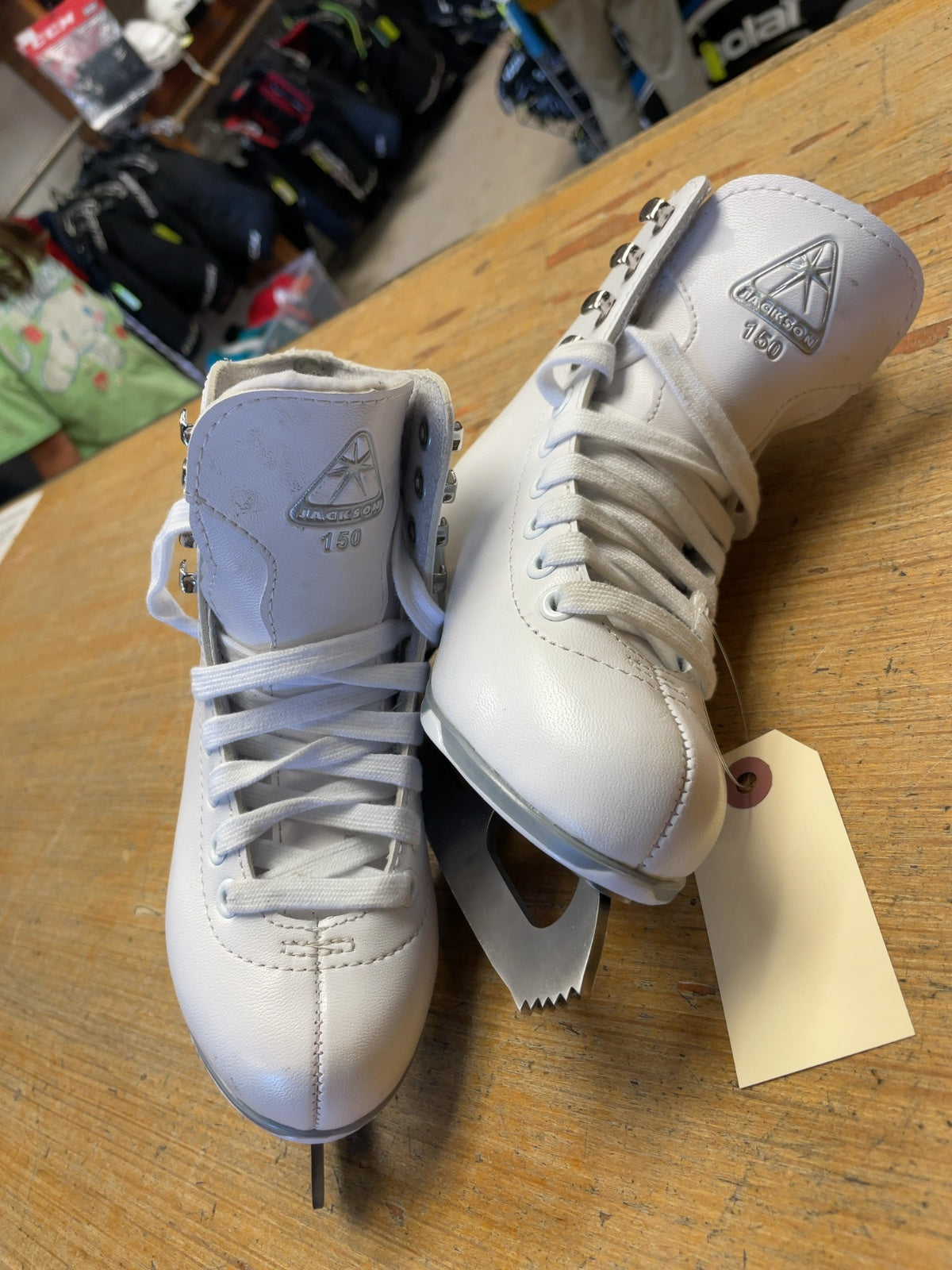 Jackson 150 Size 12C White Figure Skates