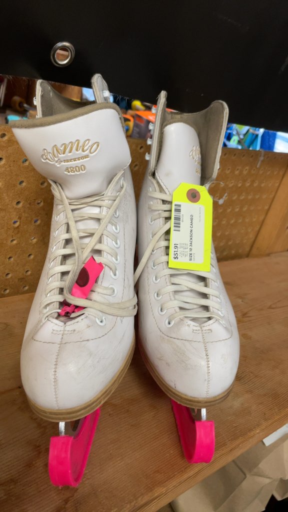 Jackson Cameo White Figure Skates Size 10