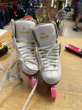 Jackson Excel Size 11C Figure Skates with Pink Guards