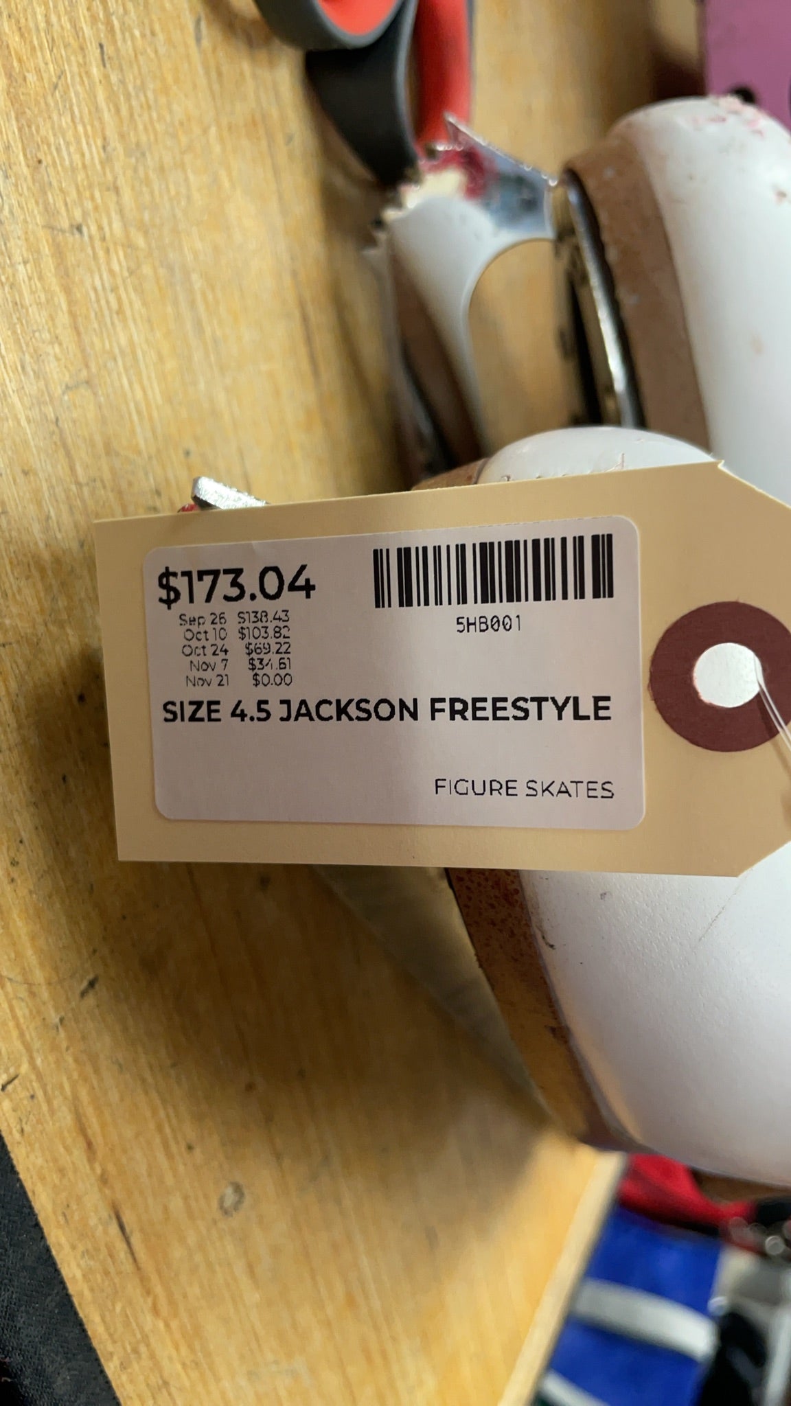 Jackson Freestyle Size 4.5 Figure Skates