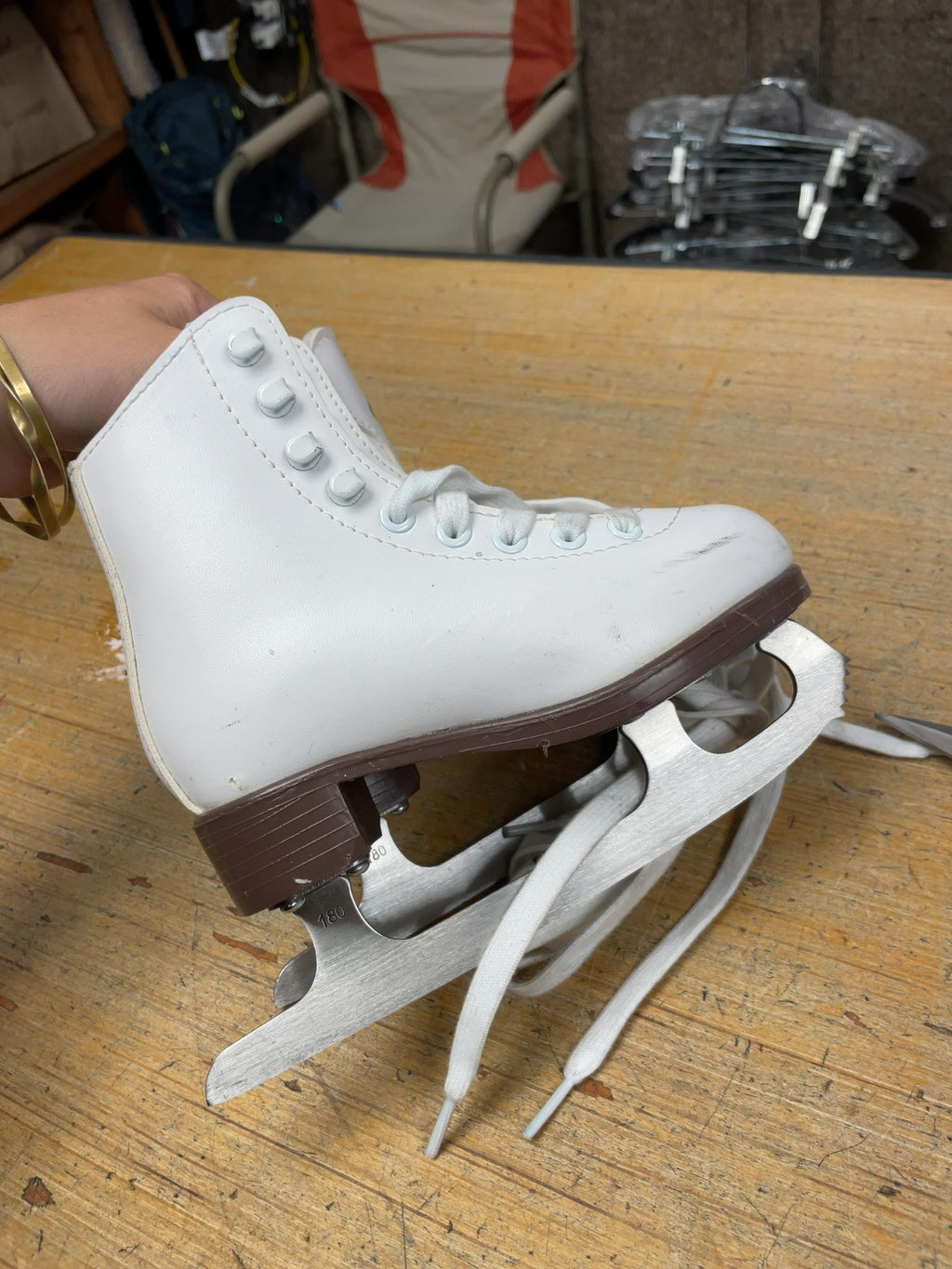 Jackson Glacier 120 Size 11C White Figure Skates