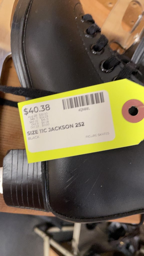 Jackson Glacier 252 Figure Skates - Black - Size 11C