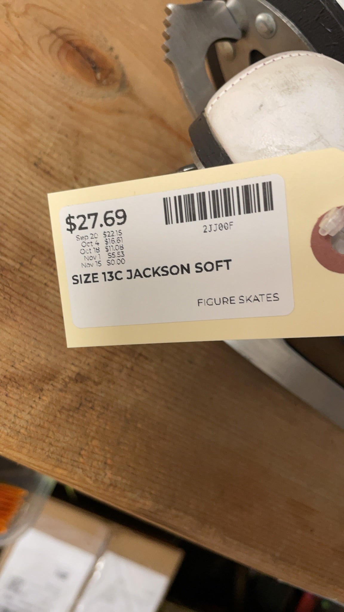 Jackson Soft Skate 13J White Figure Skates