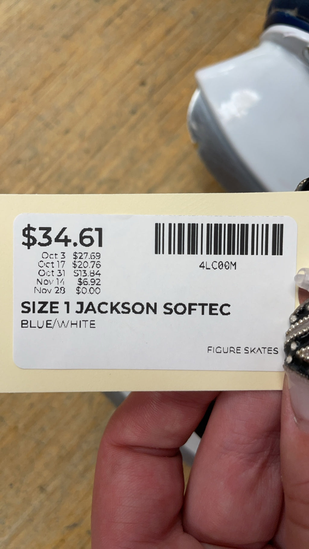 Jackson Softec Size 1 Figure Skates