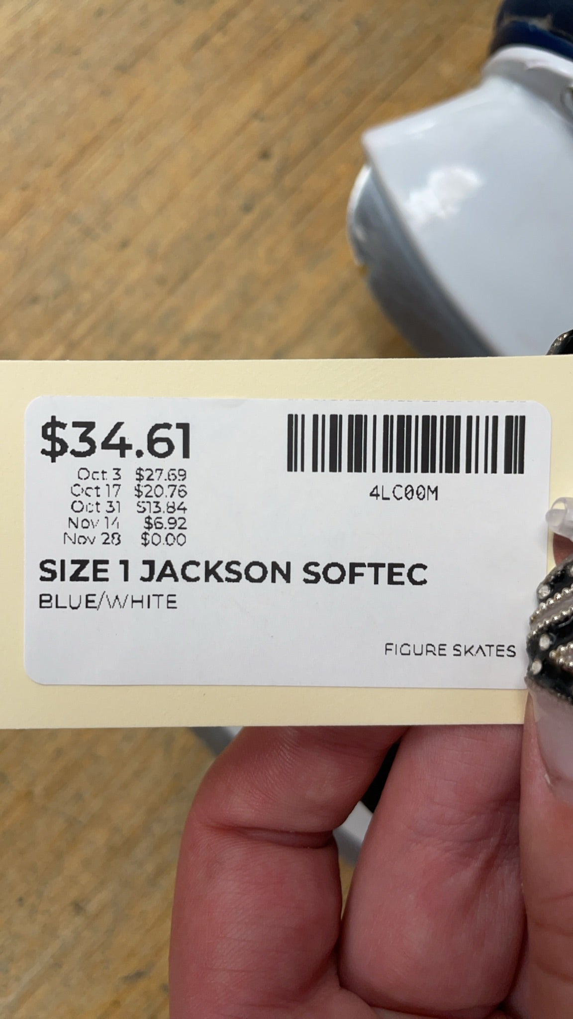 Jackson Softec Size 1 Figure Skates