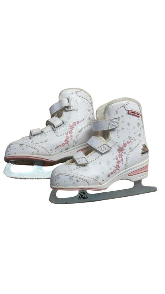 Jackson Softec Size 2 Figure Skates - White/Pink