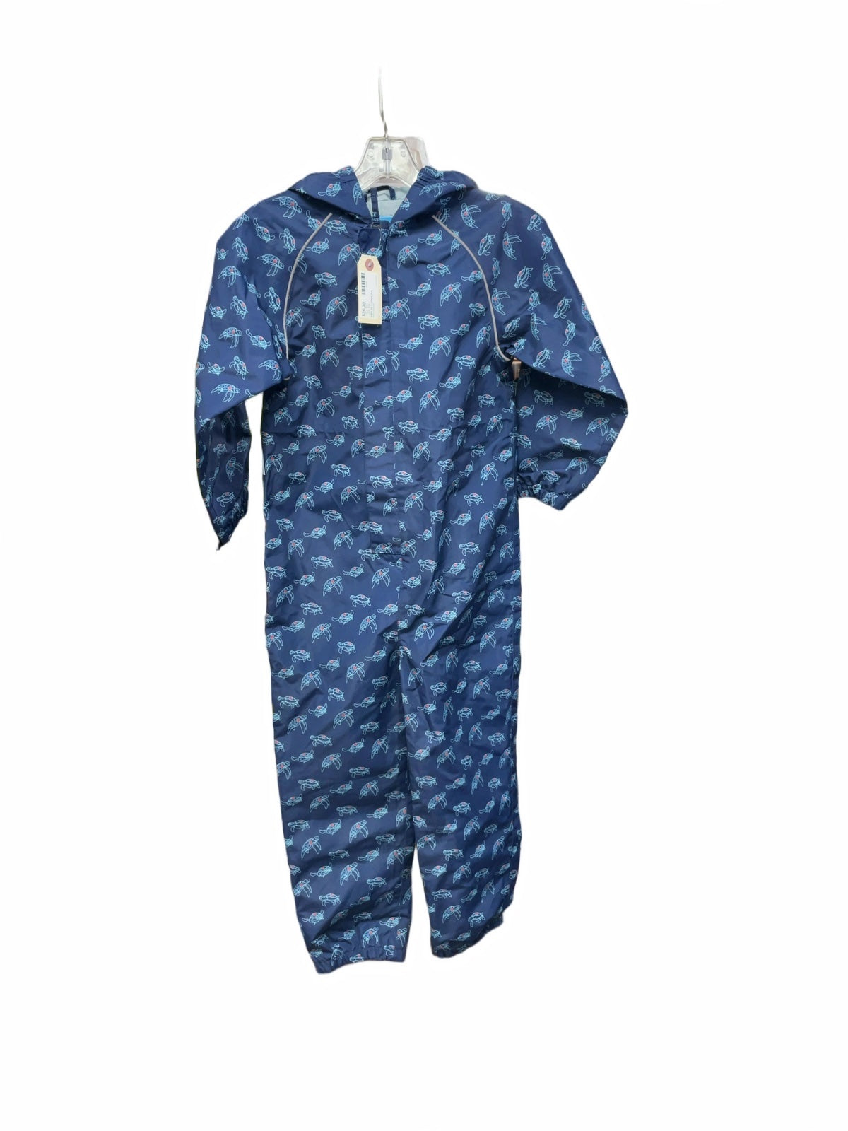 Jan & Jul Muddy Buddy JR 7 Bleu Turtles Rain Suit