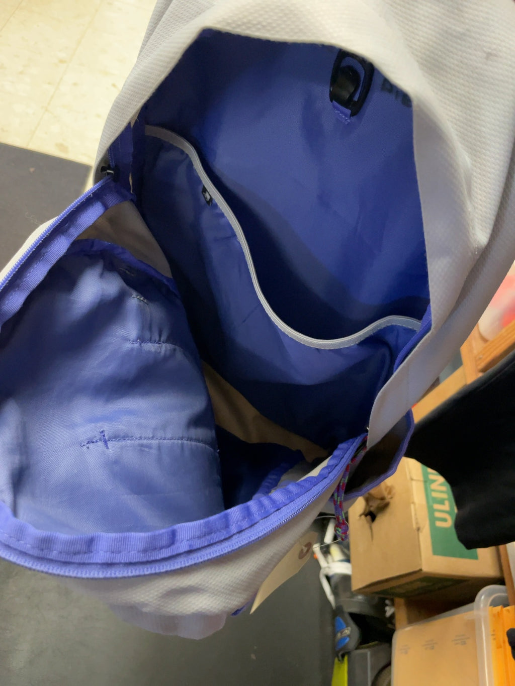 JanSport Heritage Style Backpack Grey/Purple