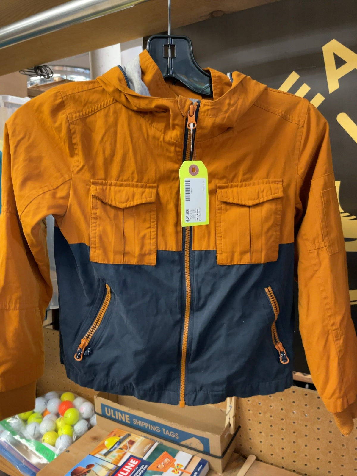 JBC Jacket Shell 128 Orange/Navy