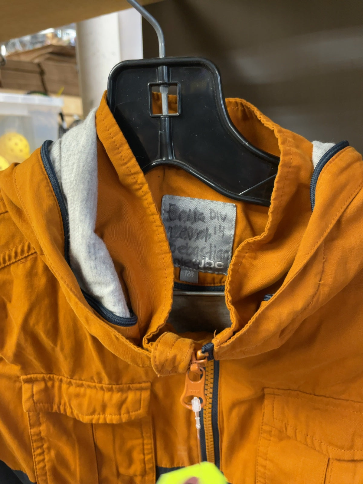 JBC Jacket Shell 128 Orange/Navy