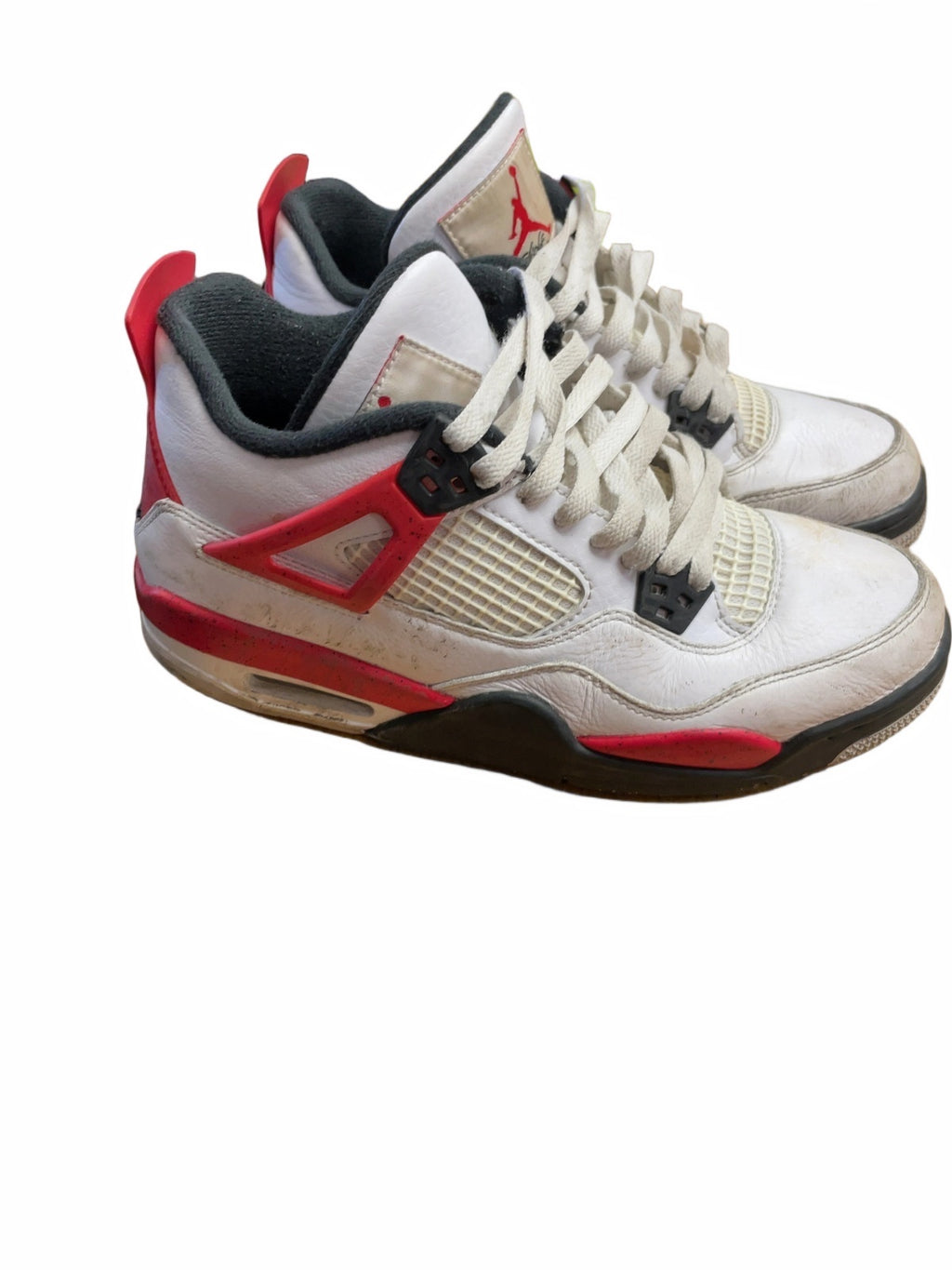 Jordan 4 Men's 7 Ladies 9 Red/White Sneakers