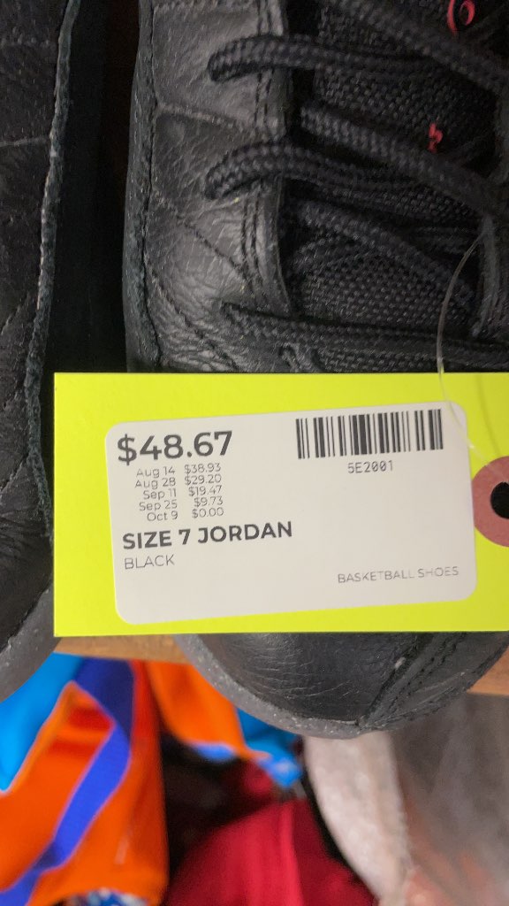 Jordan Basketball Shoes Size 7 Black