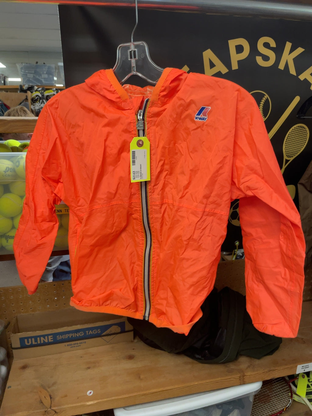 K-Way Jacket Shell Junior 8 Orange