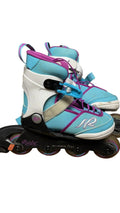 K2 Marlee Pro Adjustable Inline Skates - Teal/Purple - Size 11C-2
