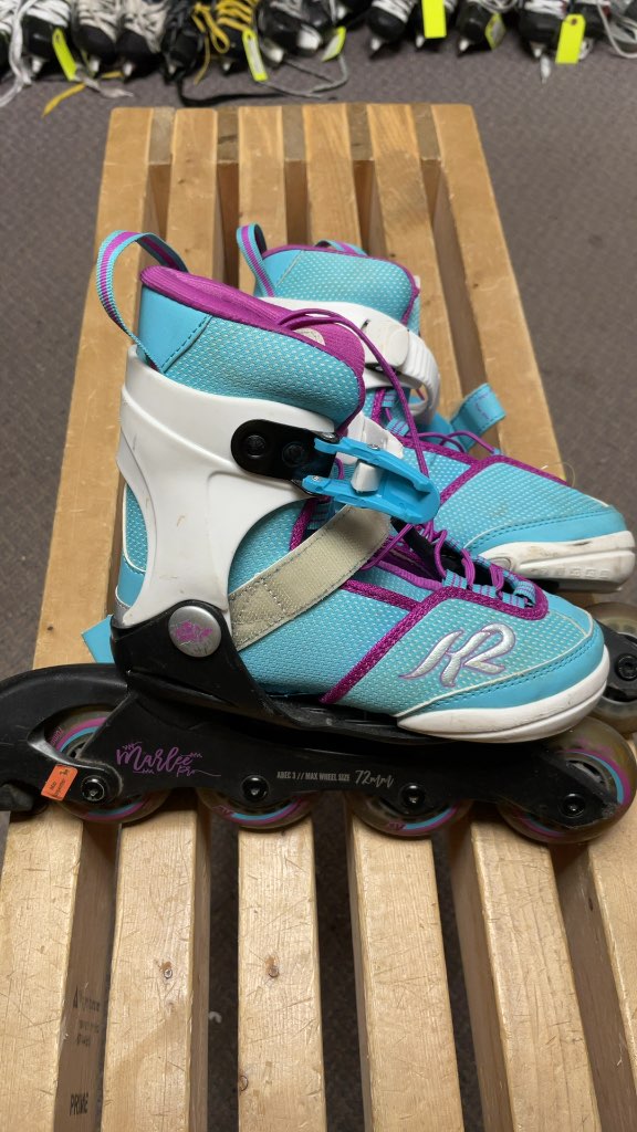 K2 Marlee Pro Adjustable Inline Skates - Teal/Purple - Size 11C-2