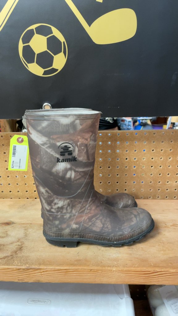 Kamik Camo Rain Boots - Size 4