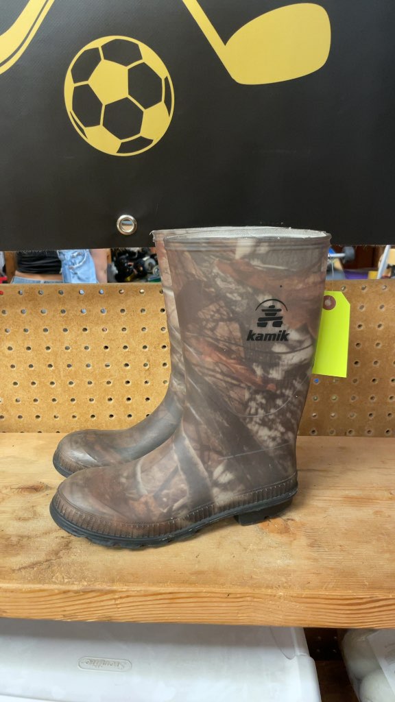 Kamik Camo Rain Boots - Size 4