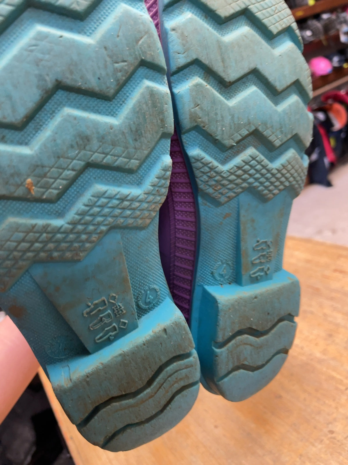 Kamik Rain Boots Size 4 Purple/Blue